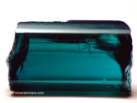 Tourmaline Facet Rough: Natural Color Blue Tourmaline Facet Rough