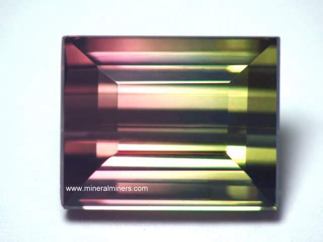 Bi-Color Tourmaline Gemstone
