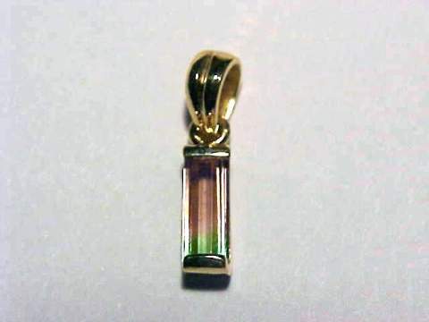 Bi-Color Tourmaline Pendants