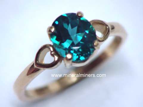 Natural Blue Tourmaline Gemstone Jewelry