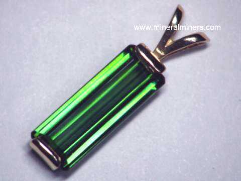 Natural Green Tourmaline Gemstone Jewelry