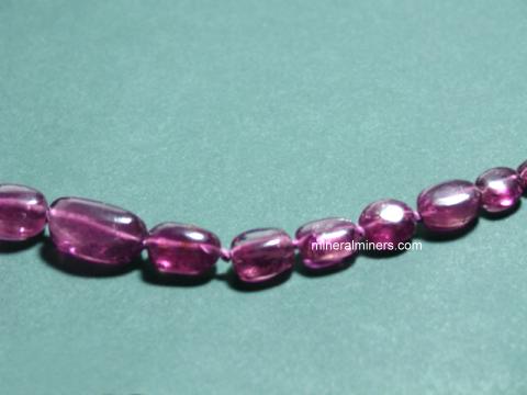 Rubellite Tourmaline Gemstone Necklace