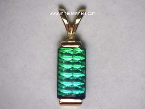 Bi Color Tourmaline Pendant