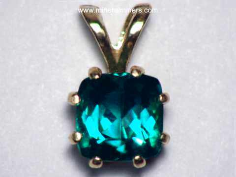Blue Tourmaline Gemstone Pendant