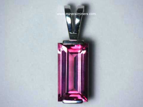 Pink Tourmaline Gemstone Pendant
