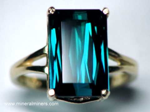 Indicolite Tourmaline Ring