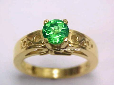 Merelani Mint Green Garnet Rings & Jewelry (Tsavorite Garnet Ring)