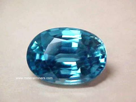 Blue Zircon Gemstone