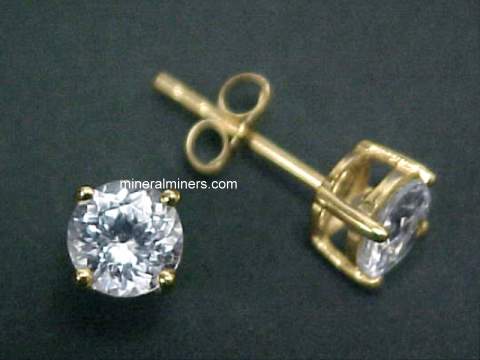 Zircon stone gold earrings deals