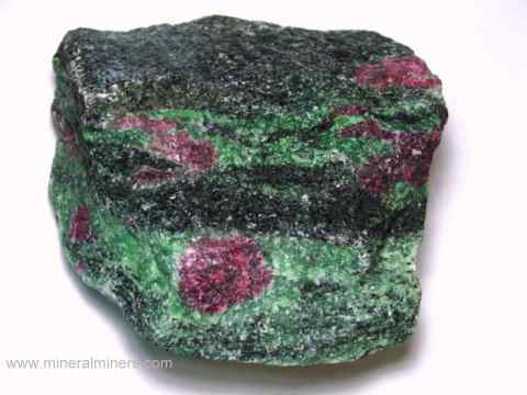 Ruby in Zoisite Rough Specimen